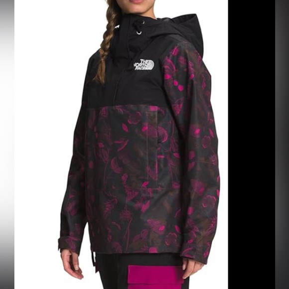 The North Face Tanager Womens Anorak Jacket 
Roxbury Pink Halftone Floral Print - Picture 2 of 6